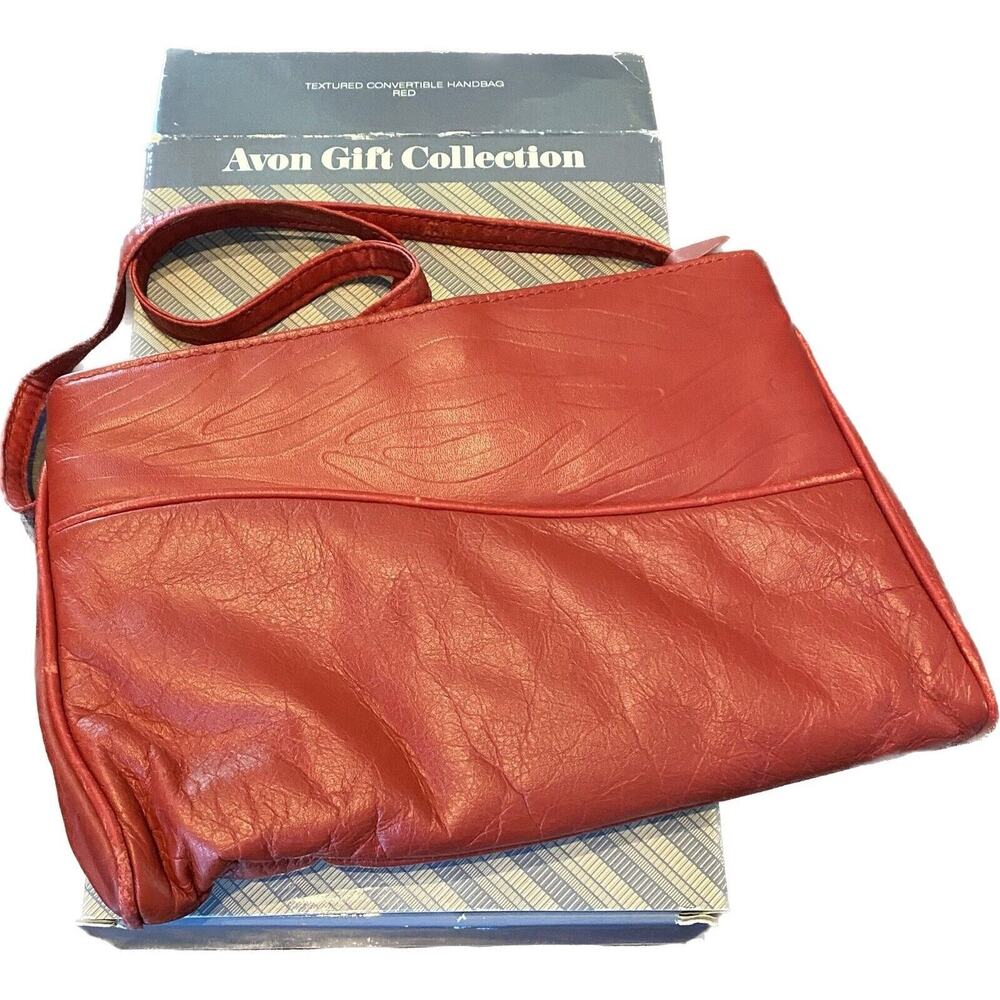 Vintage Avon Red Shoulder Purse Womens Handbag‎ Retro Classic Bag Y2K Style